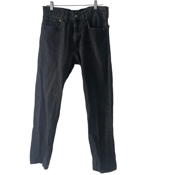 Levi's Other - Levi's 505 Men's Size W 34 L 32 Vintage 90s 100%‎ Cotton Black Straight Jeans